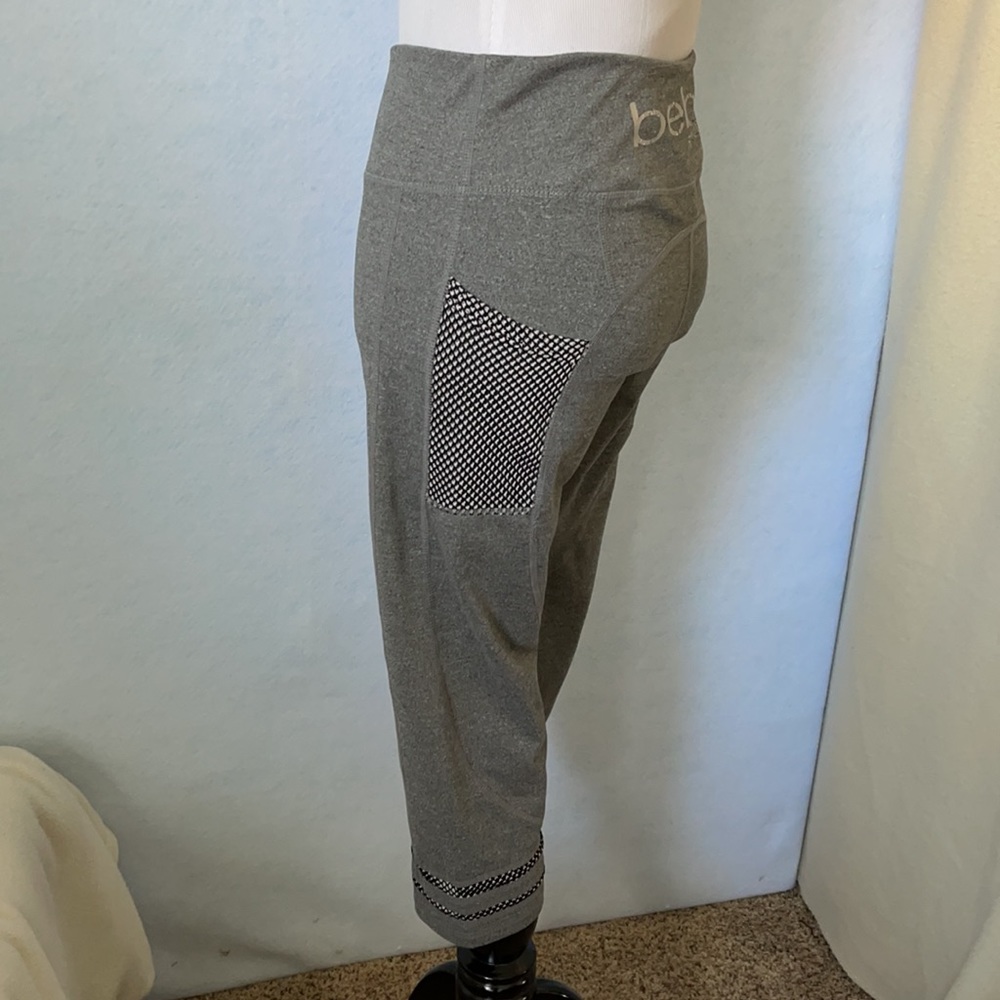 Bebe Sports Gray Carpi Workout Sport Leggings - Picture 9 of 11